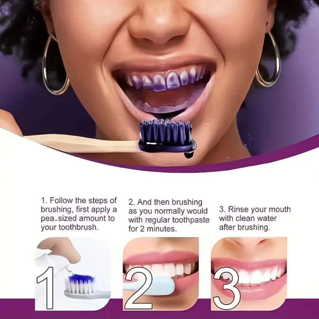 Deep Cleaning Mild and Spicy Mint Flavor Purple Whitening Toothpaste