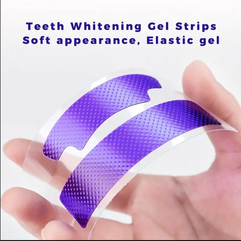 14 Pairs New Purple Teeth Strips, Daily Use & Travel Oral Cleaning Strips